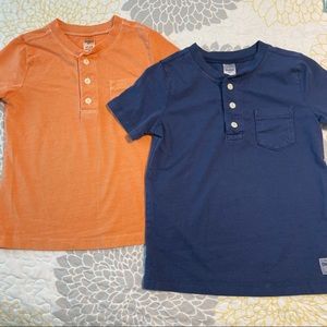 Like New! Osh Kosh Boys 4T Garment- Dyed Henley’s